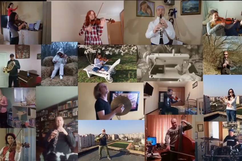 Артисти Вінницької філармонії записали відеокліп, перебуваючи у самоізоляції