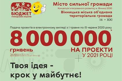 Цього року через карантин конкурс "Бюджет громадських ініціатив" проводитимуть онлайн