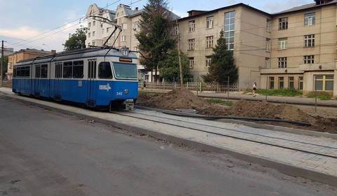 У зв’язку з ремонтом вул. Замостянської рух трамваїв з 22:00 до 5:30 протягом трьох ночей буде призупинено