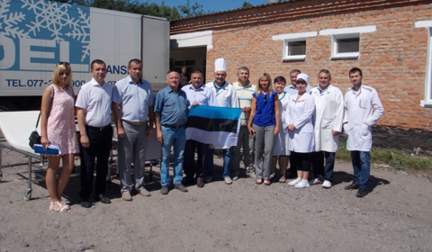З Естоніїї надійшла чергова партія гуманітарної допомоги військову госпіталю та районним лікарням