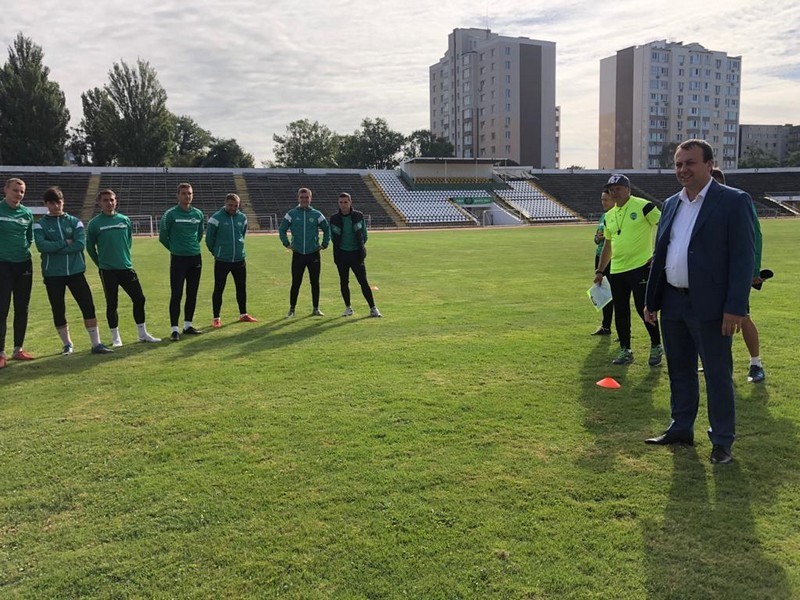 Сергій Борзов зустрівся із гравцями футбольного клубу «Нива»