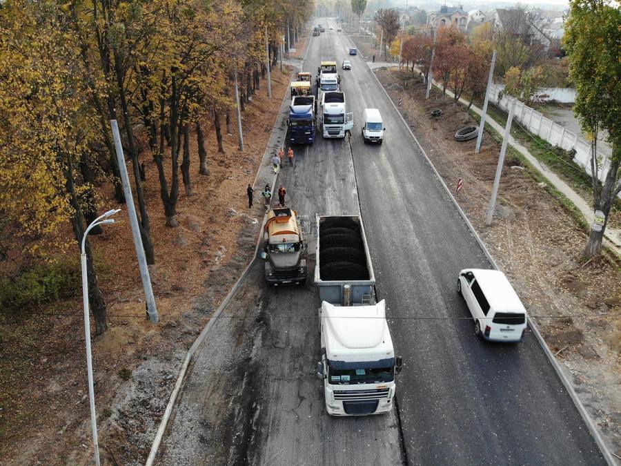 Капітальний ремонт Гніванського шосе виконаний на 70% 