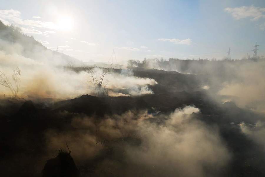 В мікрорайоні Сабарів за вихідні двічі гасили пожежу