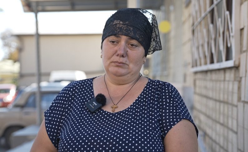Мати вбитого учня Наталя Білик