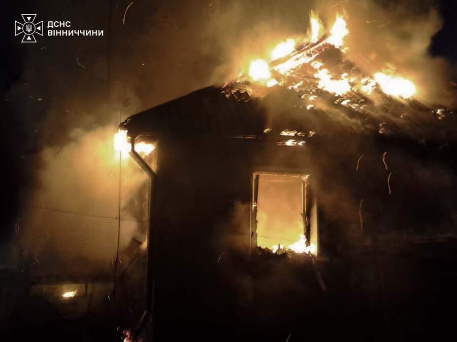На Вінниччині під час пожежі в будинку загинула 55-річна жінка