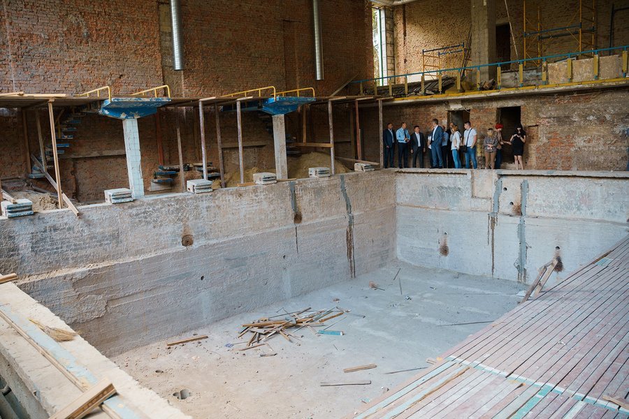 Після масштабної реконструкції спорткомплексу на вул. Янгеля у місті запрацює муніципальний басейн 