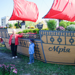 Майданчик для пляжних видів спорту, клумбу-корабель та шашково-шаховий клуб зробили в цьому році на Тяжилові по проектах БГІ