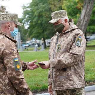 Сергій Моргунов привітав військових з Днем захисника України