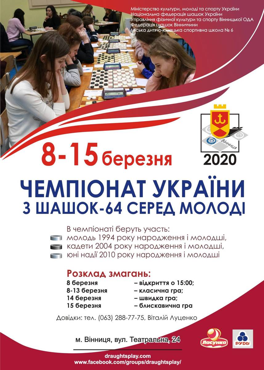 Молодіжний чемпіонат України з шашок-64